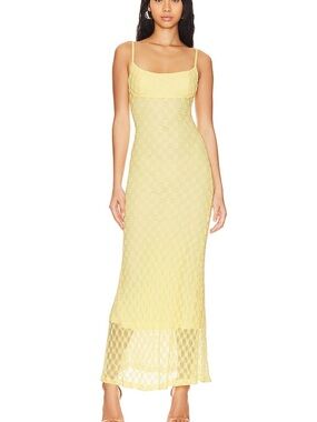 BARDOT Canary Yellow Maxi dress- M